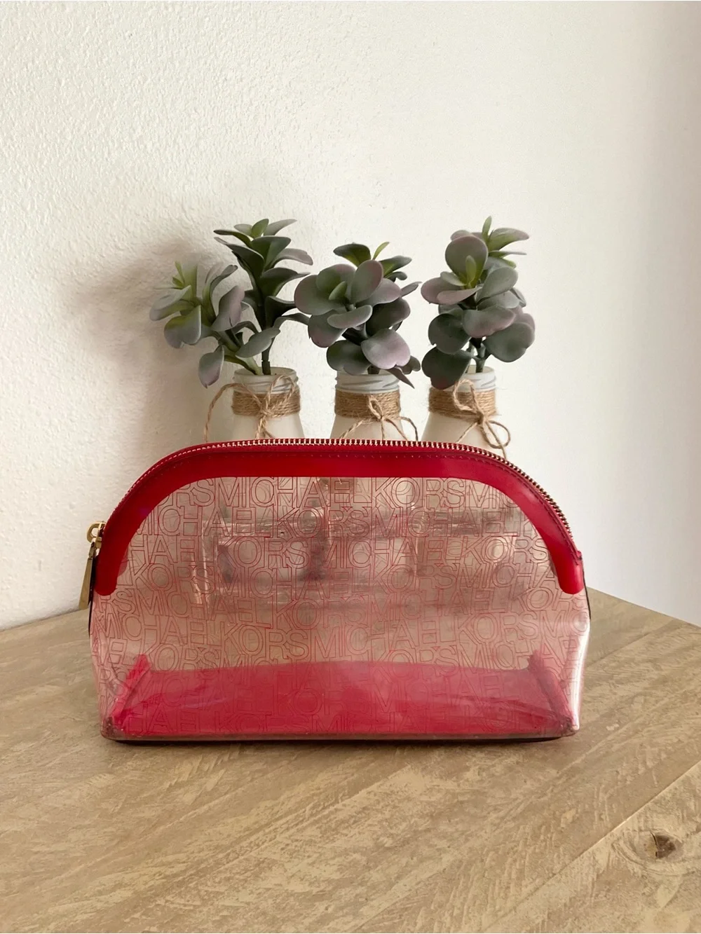 Michael Kors transparent pouch